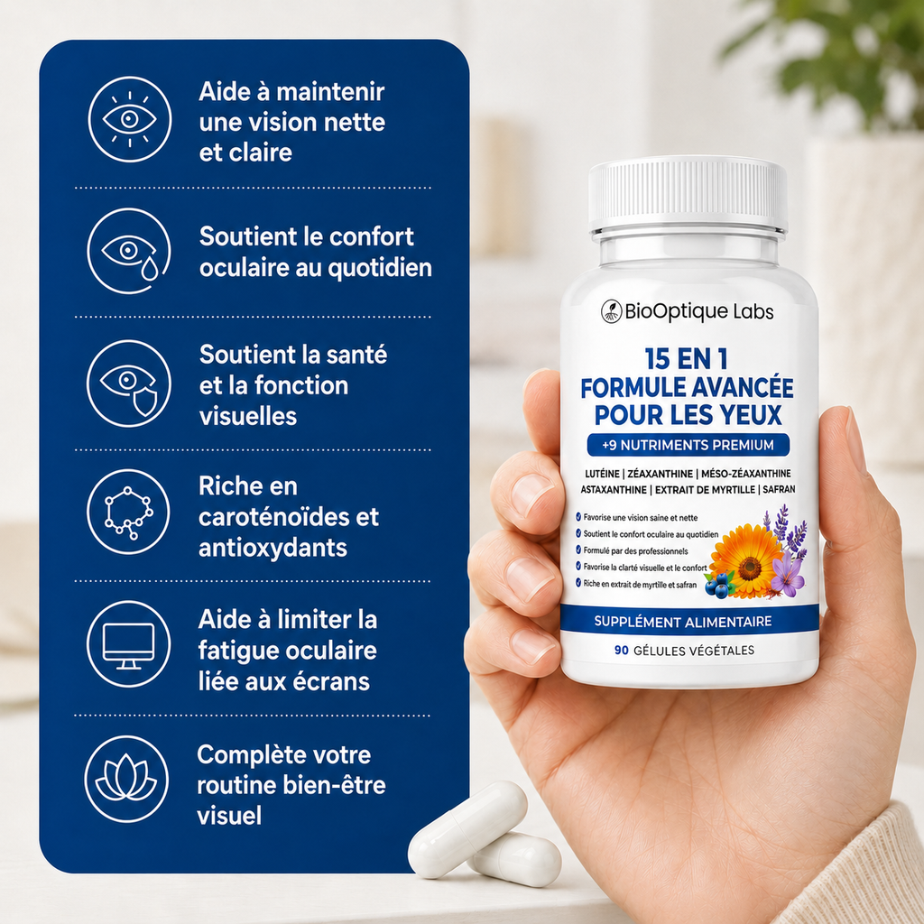 BioOptique Labs Complexe Oculaire Avancé 15-en-1
